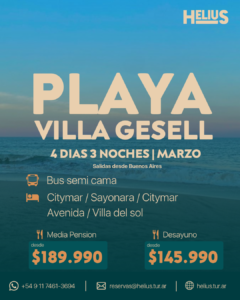 Gesell Bsas 3 Noches